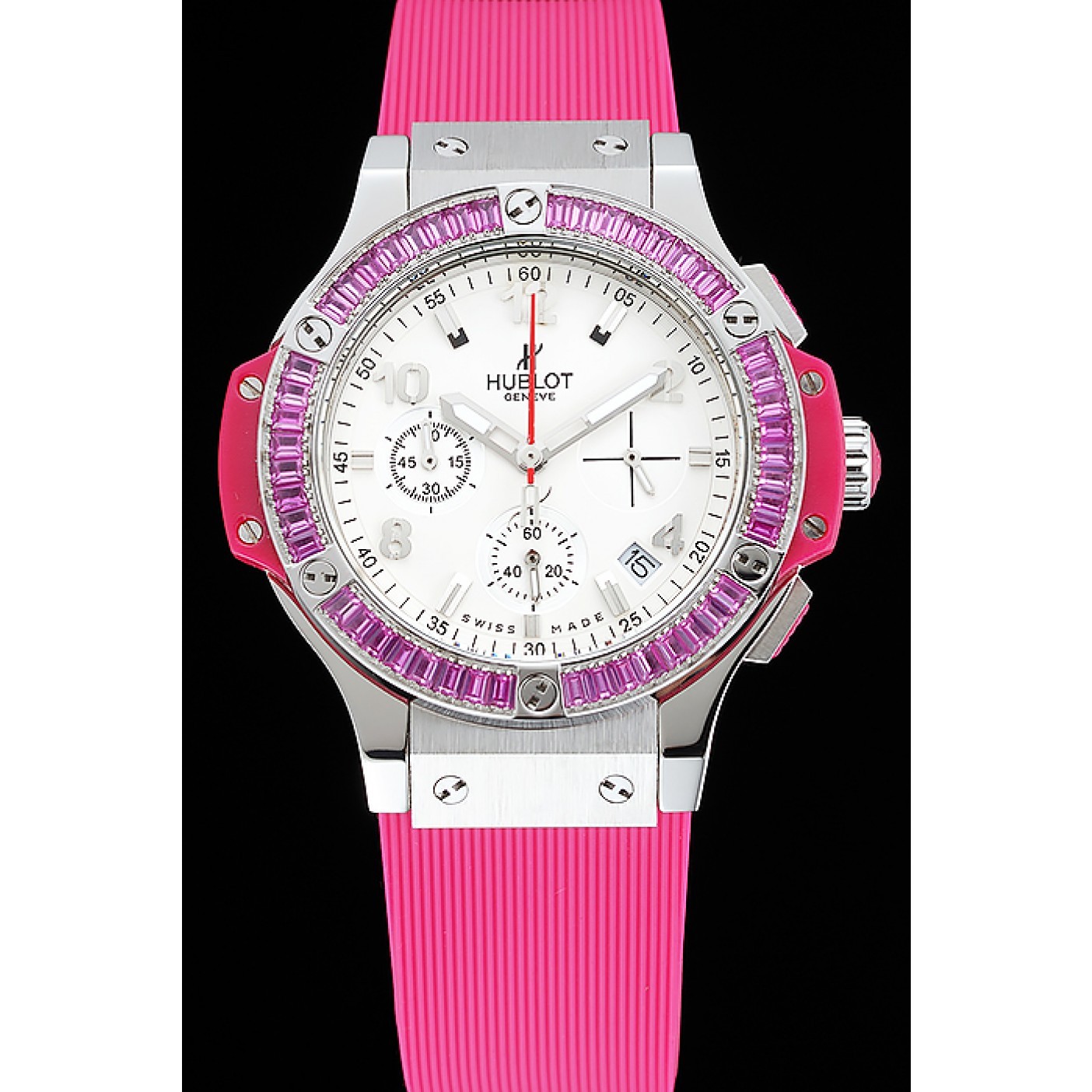 Hublot Big Bang Tutti Frutti Pink Strap White Dial