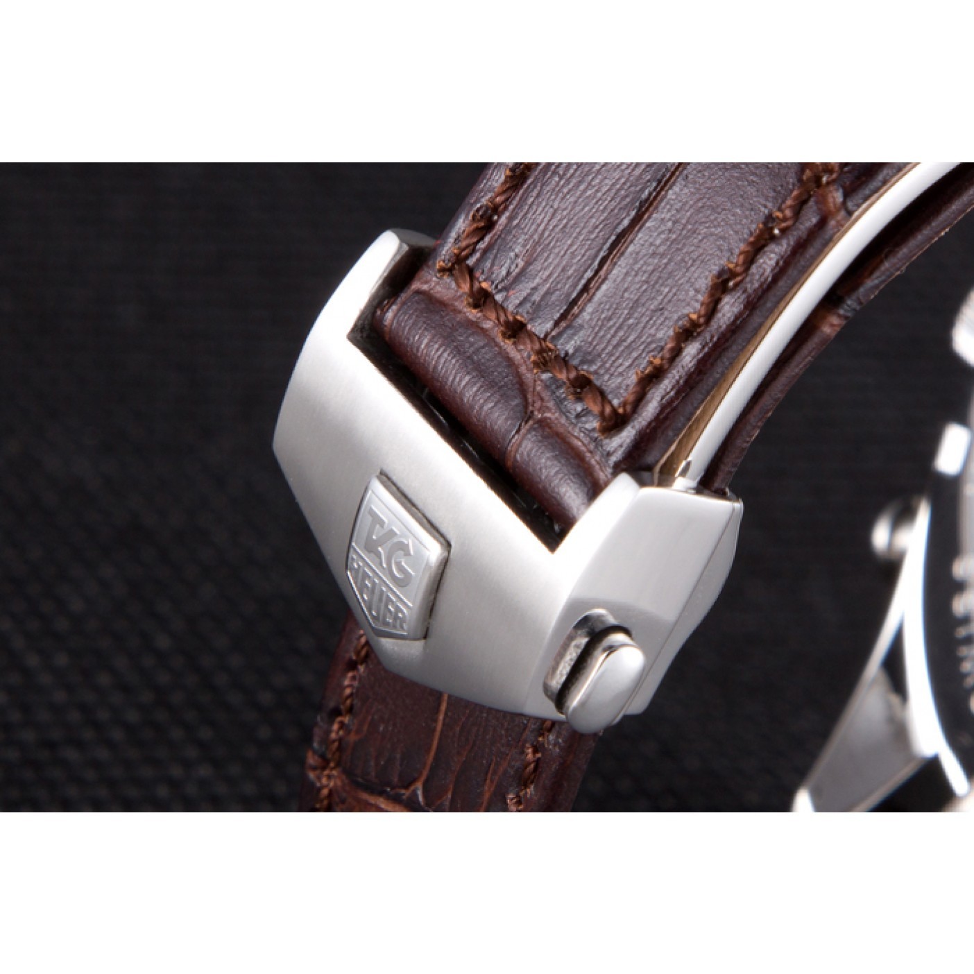 Tag Heuer Carrera Mikrograph Limited Edition Brown Leather Strap 7916