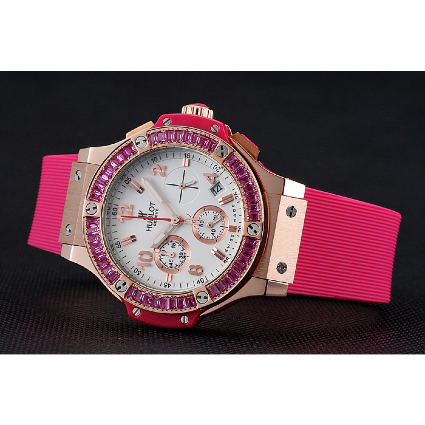 Hublot Big Bang Tutti Frutti Pink Strap Gold Dial