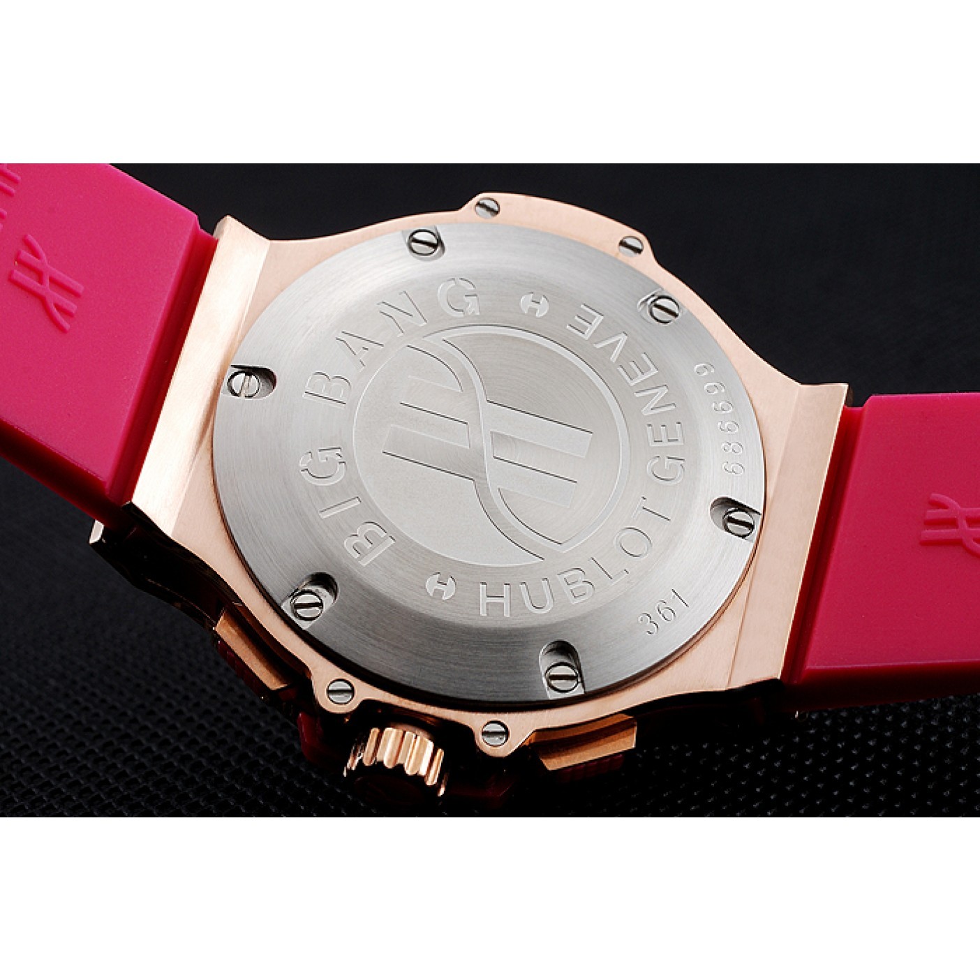 Hublot Big Bang Tutti Frutti Pink Strap Gold Dial