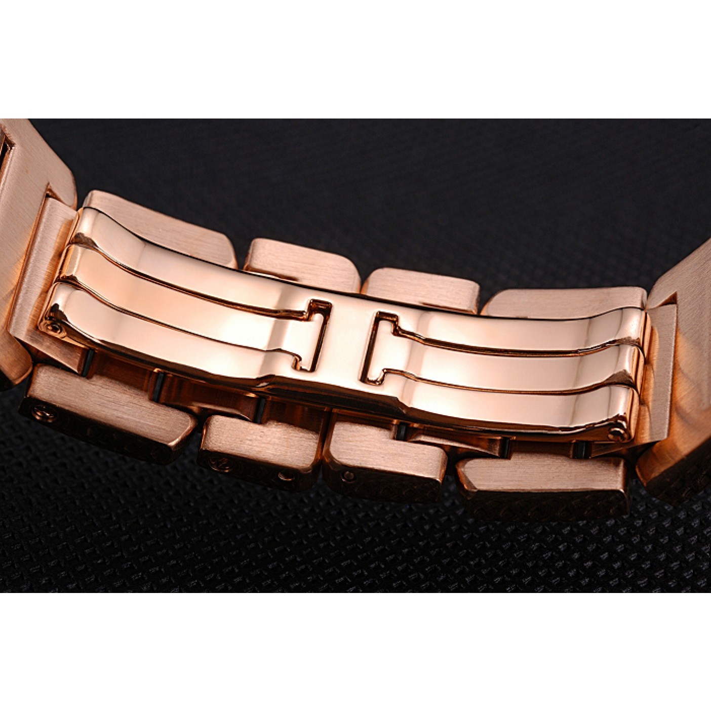 Fake Cartier Tank Anglaise 30mm White Dial Diamonds Rose Gold Case Rose Gold Bracelet