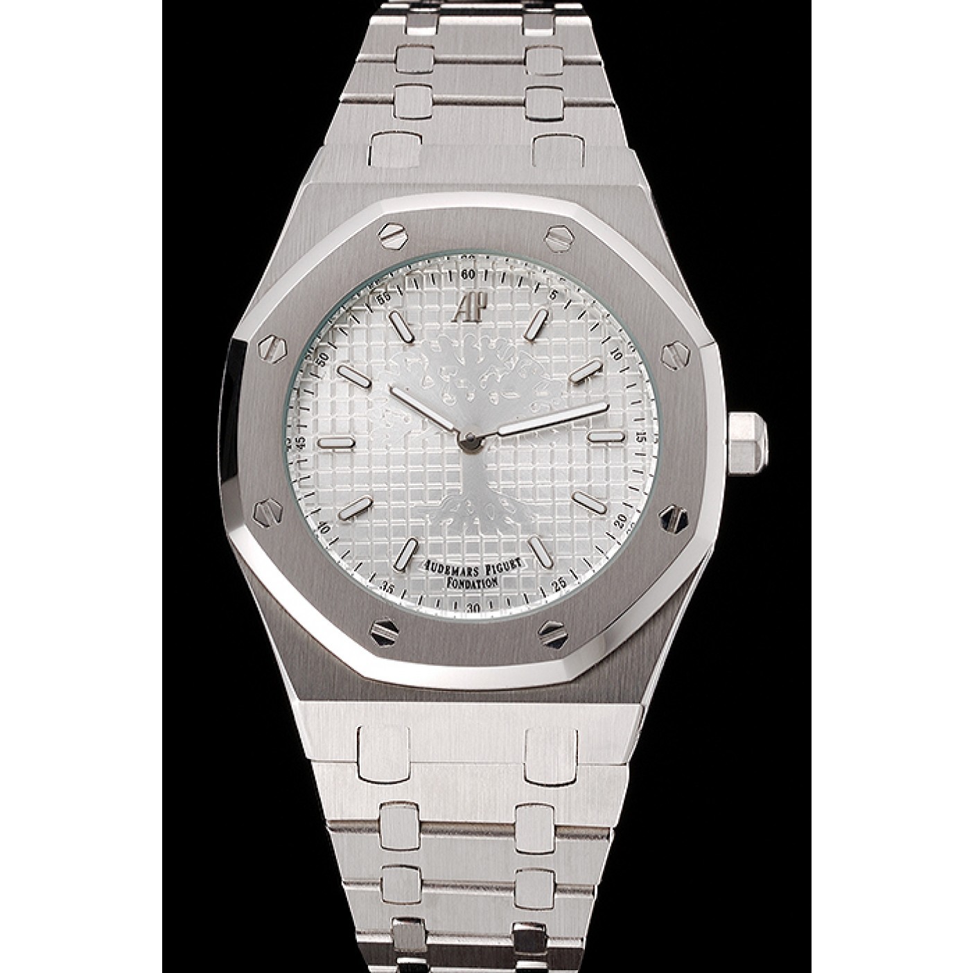 Audemars Piguet Royal Oak Fondation White Dial Stainless Steel Case And Bracelet