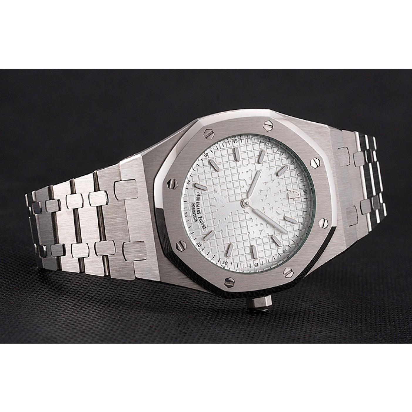 Audemars Piguet Royal Oak Fondation White Dial Stainless Steel Case And Bracelet