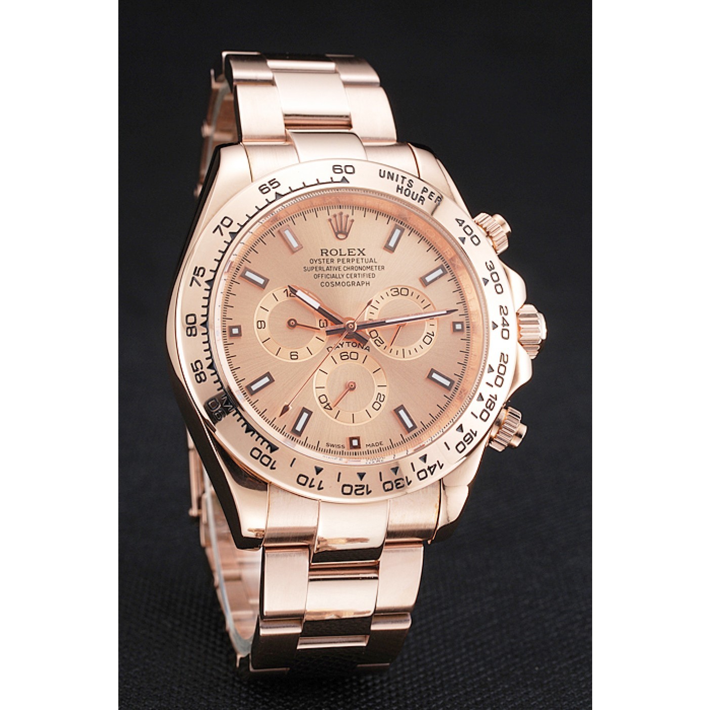 RepTime Watches Rolex Cosmograph Daytona Pink Dial Rose Gold Case And Bracelet 1454247