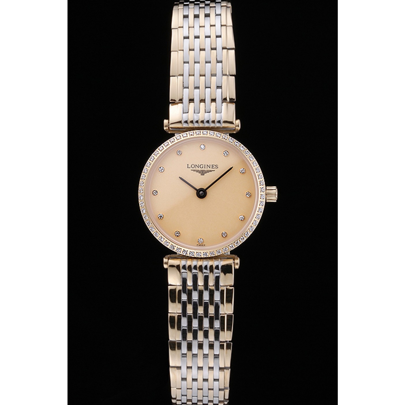 Longines La Grande Classique Champagne Dial Two Tone Bracelet Femme 622137