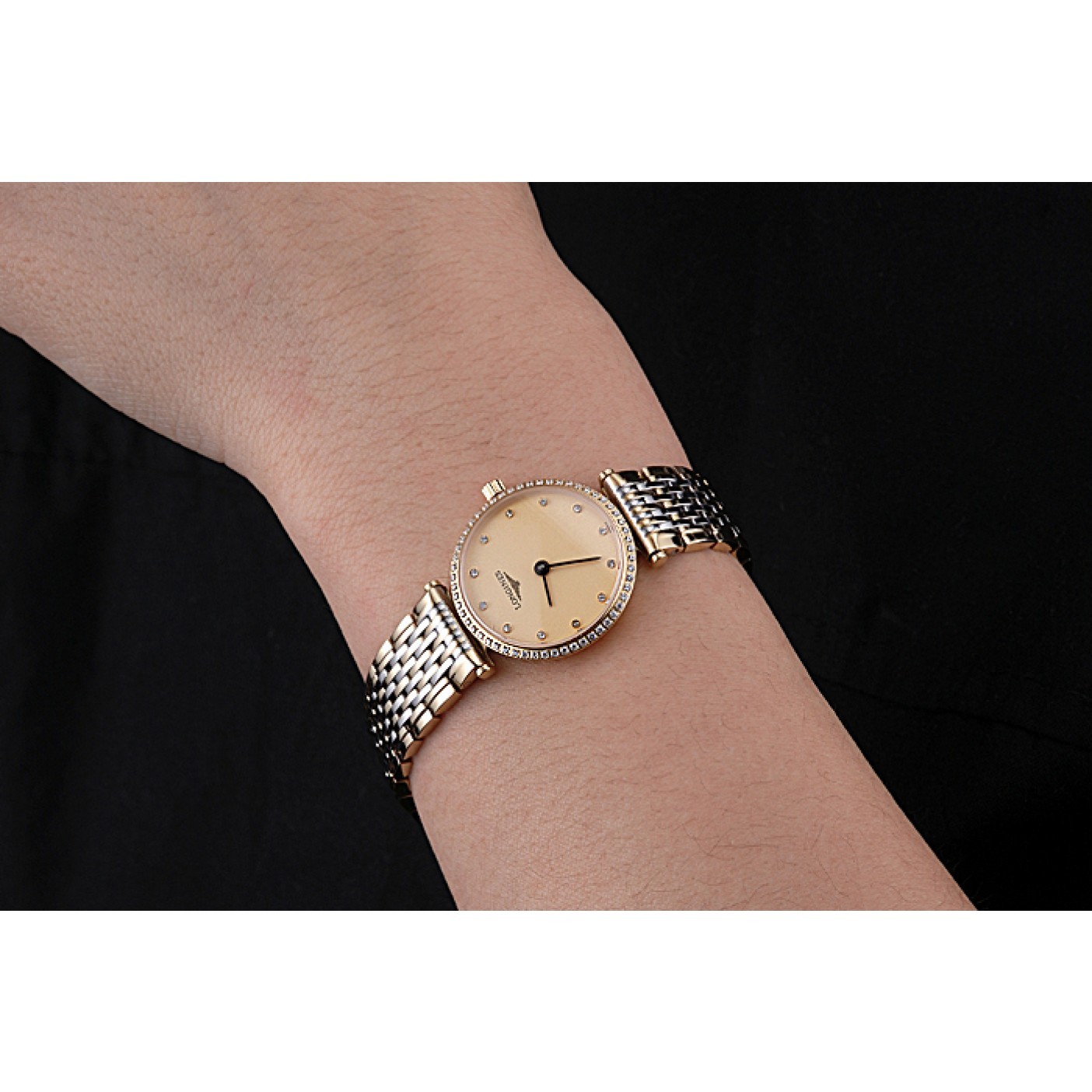 Longines La Grande Classique Champagne Dial Two Tone Bracelet Femme 622137