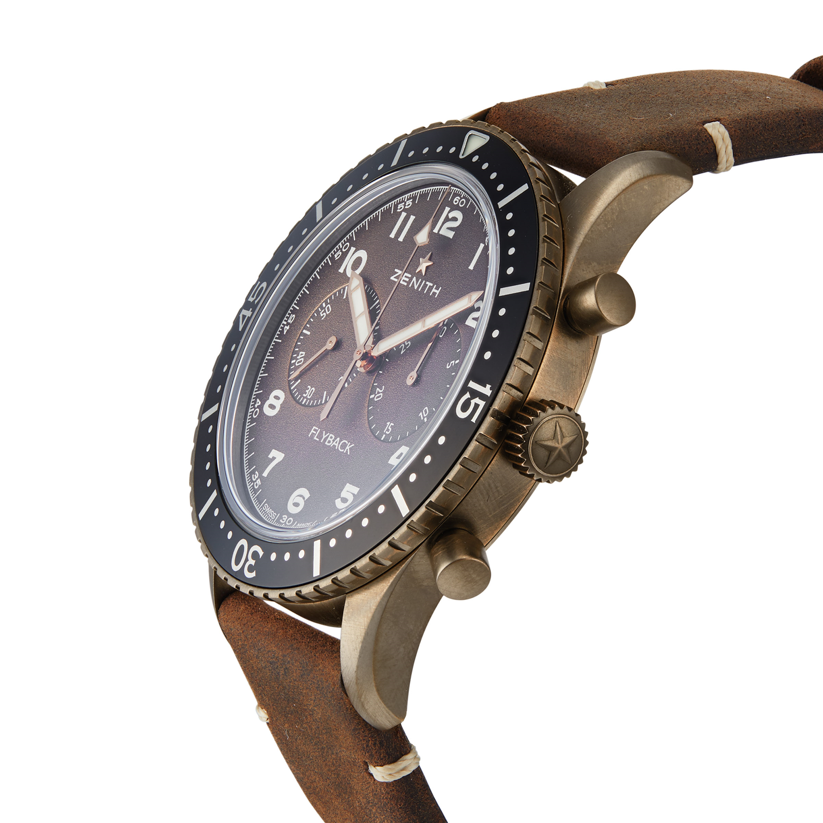 Swiss Zenith Pilot Cronometro Tipo CP-2 Flyback 29.2240.405 18.C801