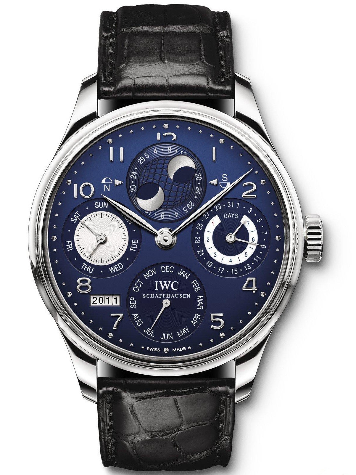 AAA Replica IWC Portugieser Perpetual Calendar Hemisphere Moonphase Mens Watch IW503203