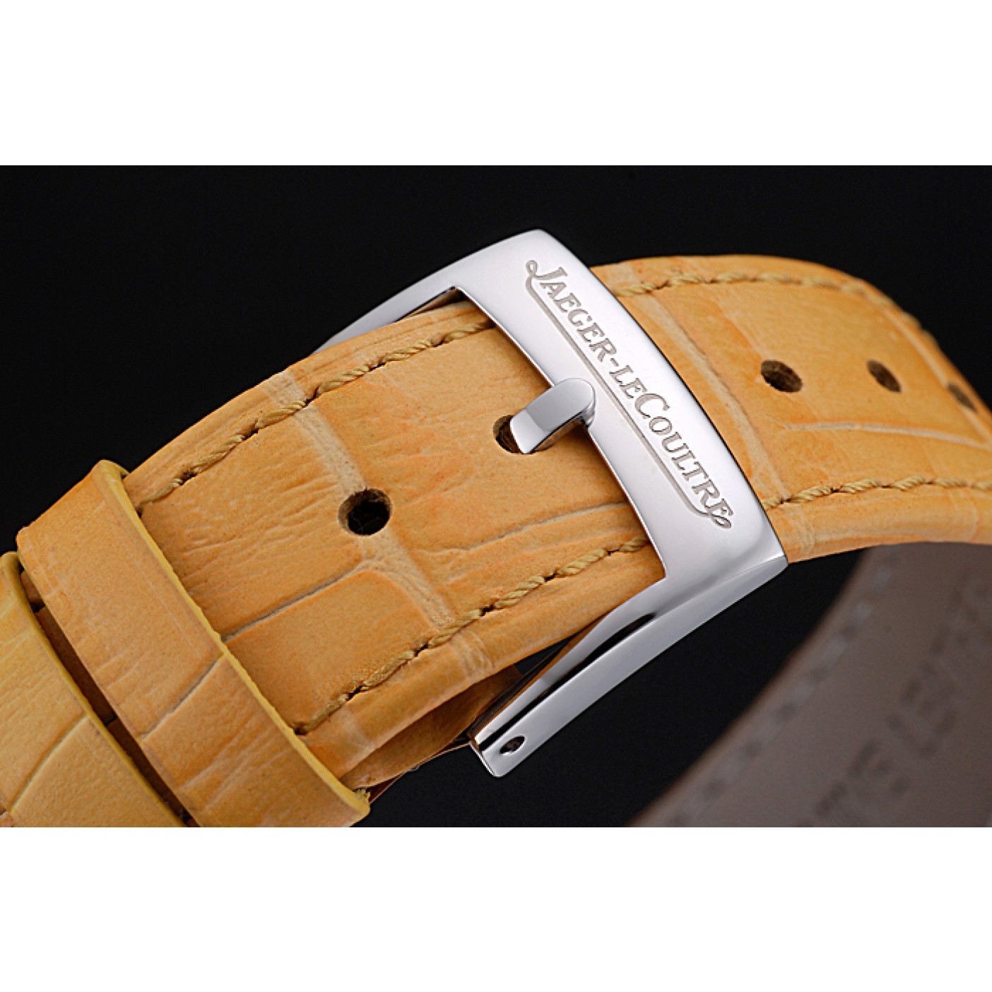 Jaeger LeCoultre Rendez-Vous White Dial Yellow Leather Strap 622088