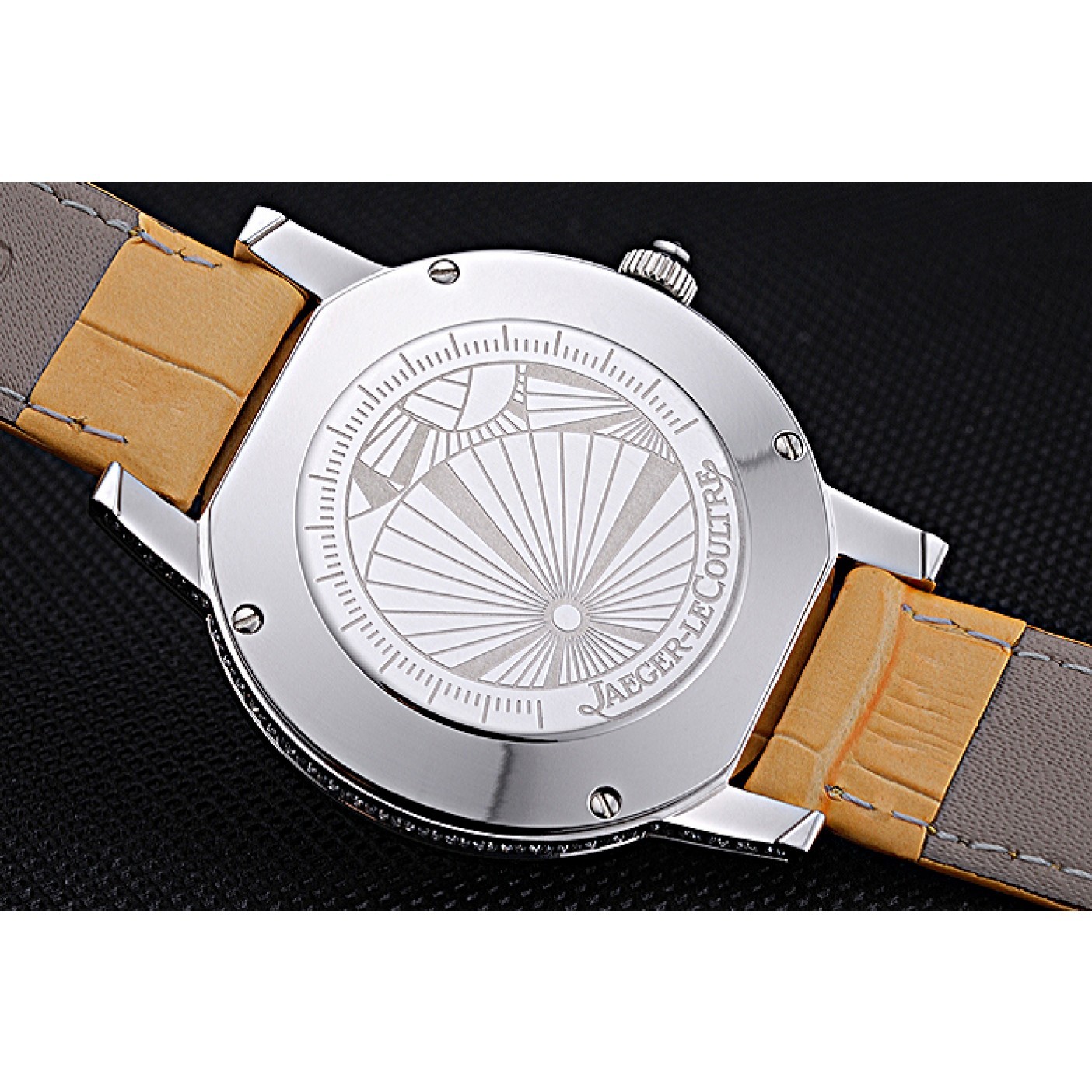 Jaeger LeCoultre Rendez-Vous White Dial Yellow Leather Strap 622088