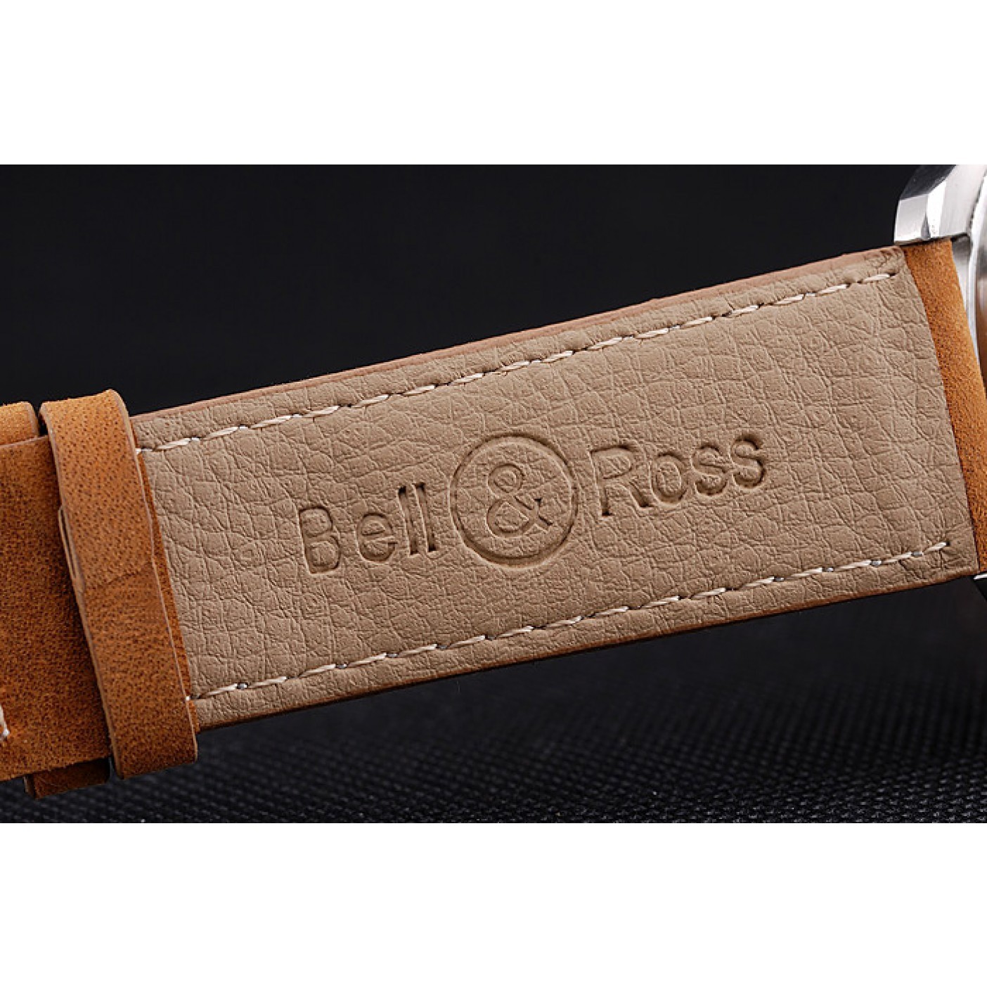 Bell and Ross BR126 Flyback Black Dial Silver Case Brown Suede Leather Strap