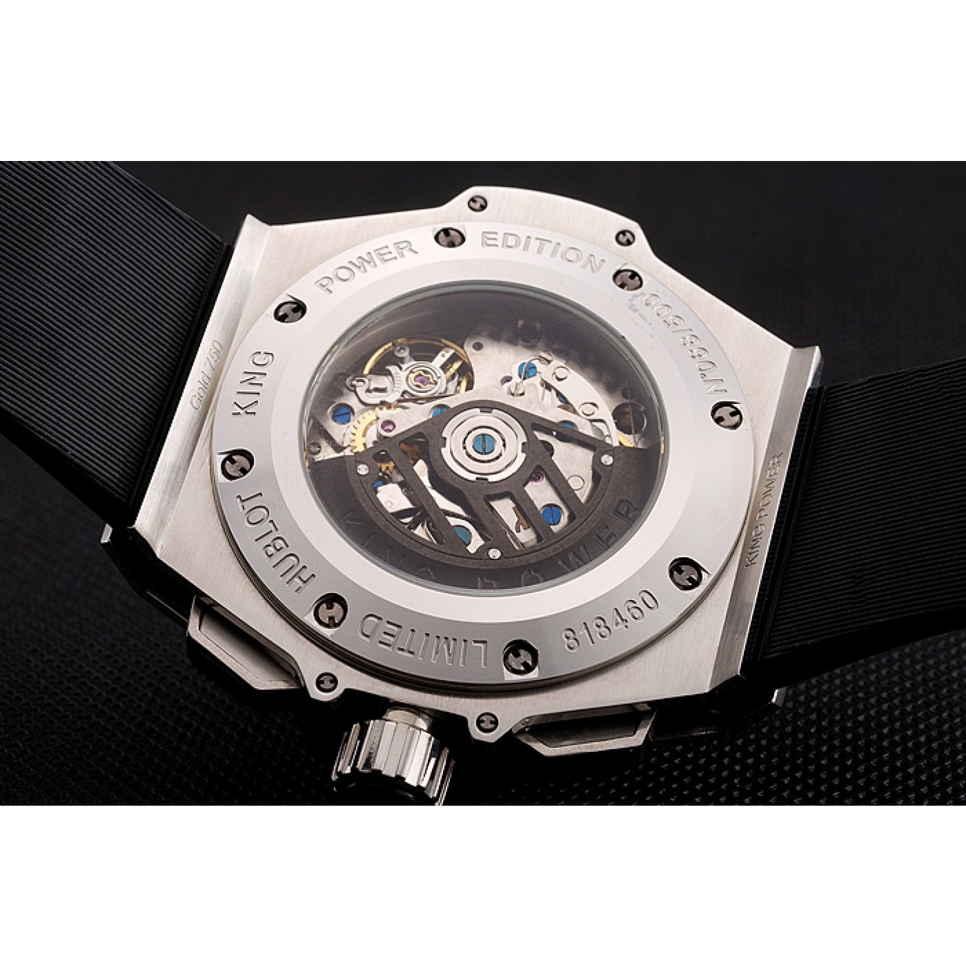 Swiss Hublot King Power Stainless Steel with Rubber Band shb11 621404