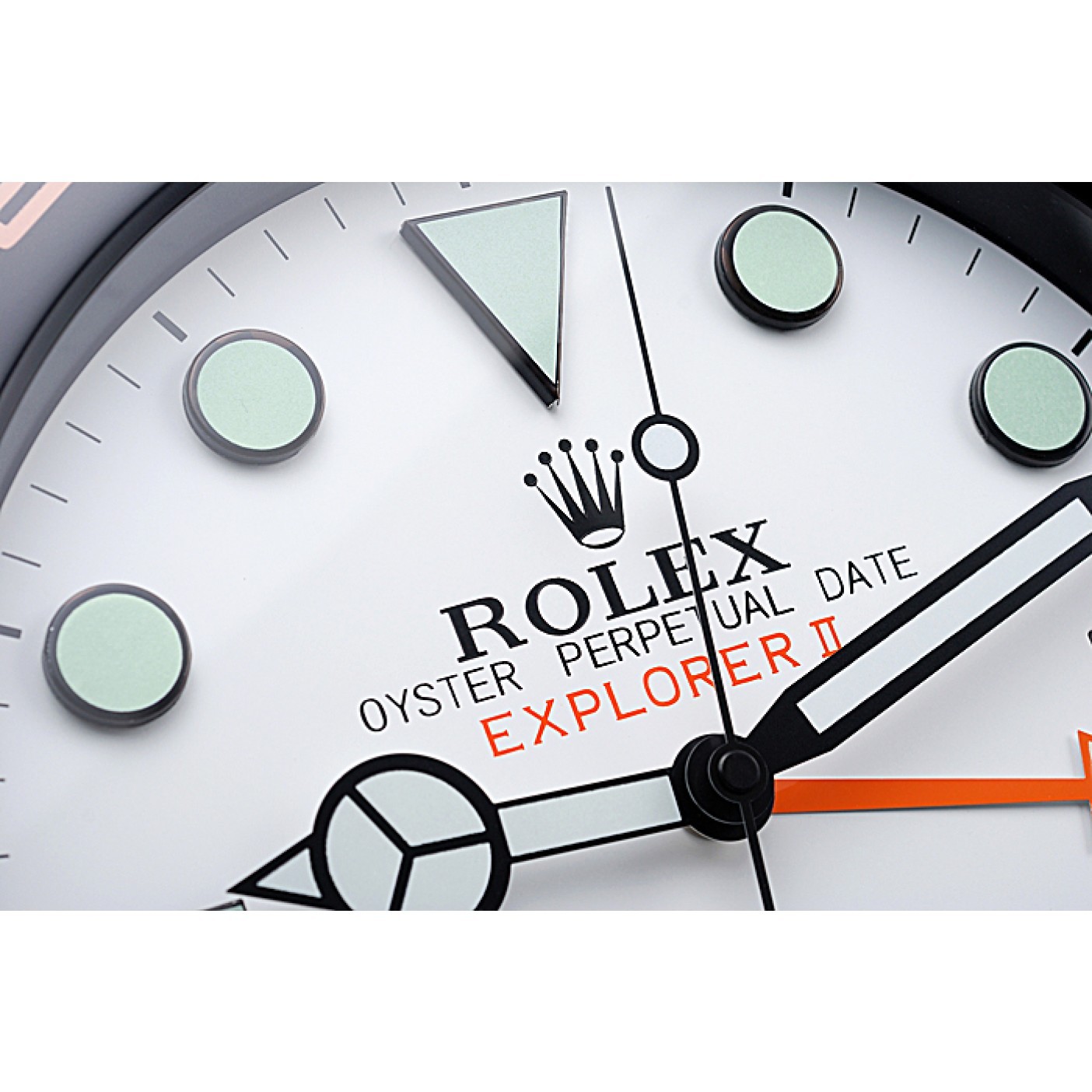 Rolex Explorer II Wall Clock Black-Orange 622479