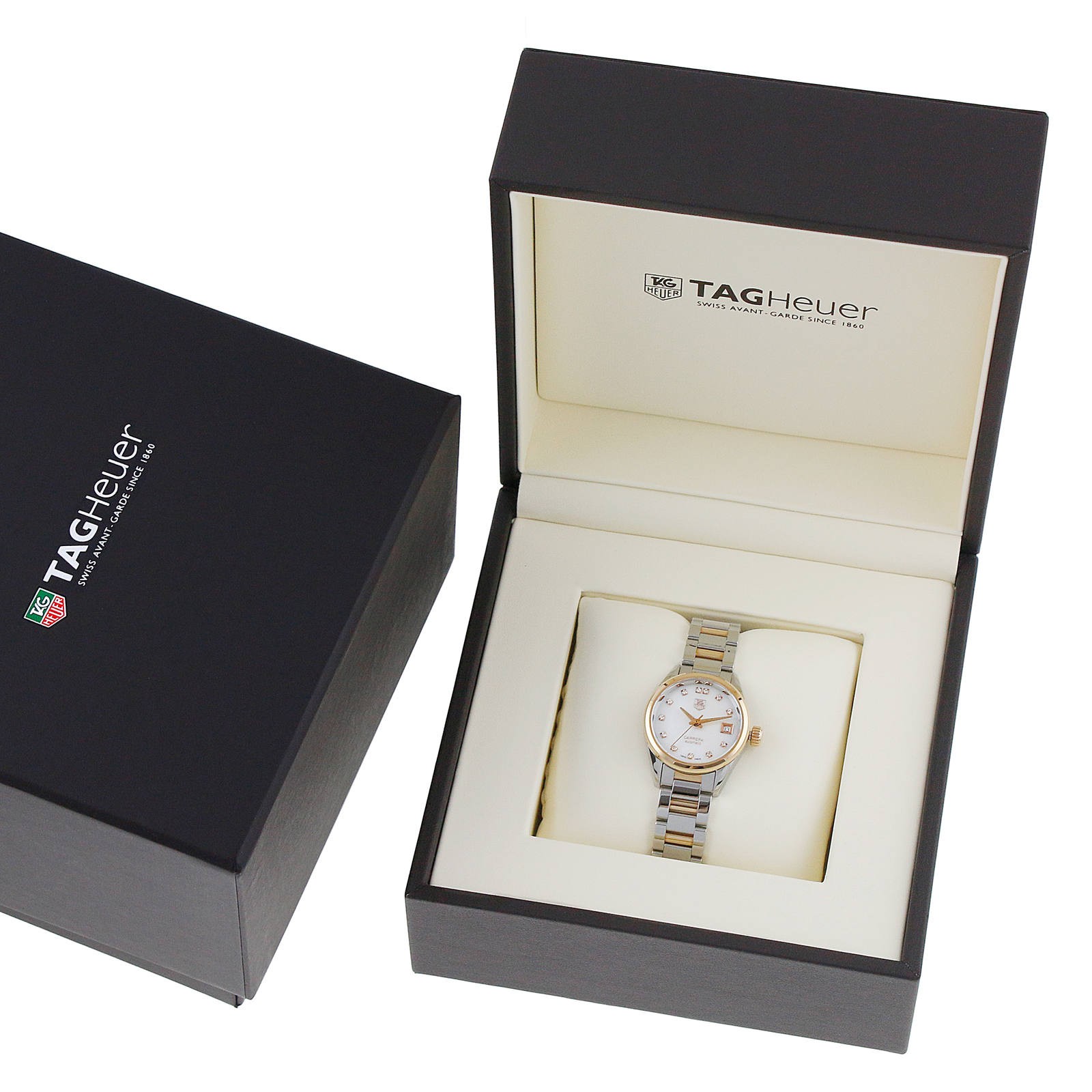 Swiss TAG Heuer Carrera Calibre 9 28mm Ladies Watch WAR2452.BD0777