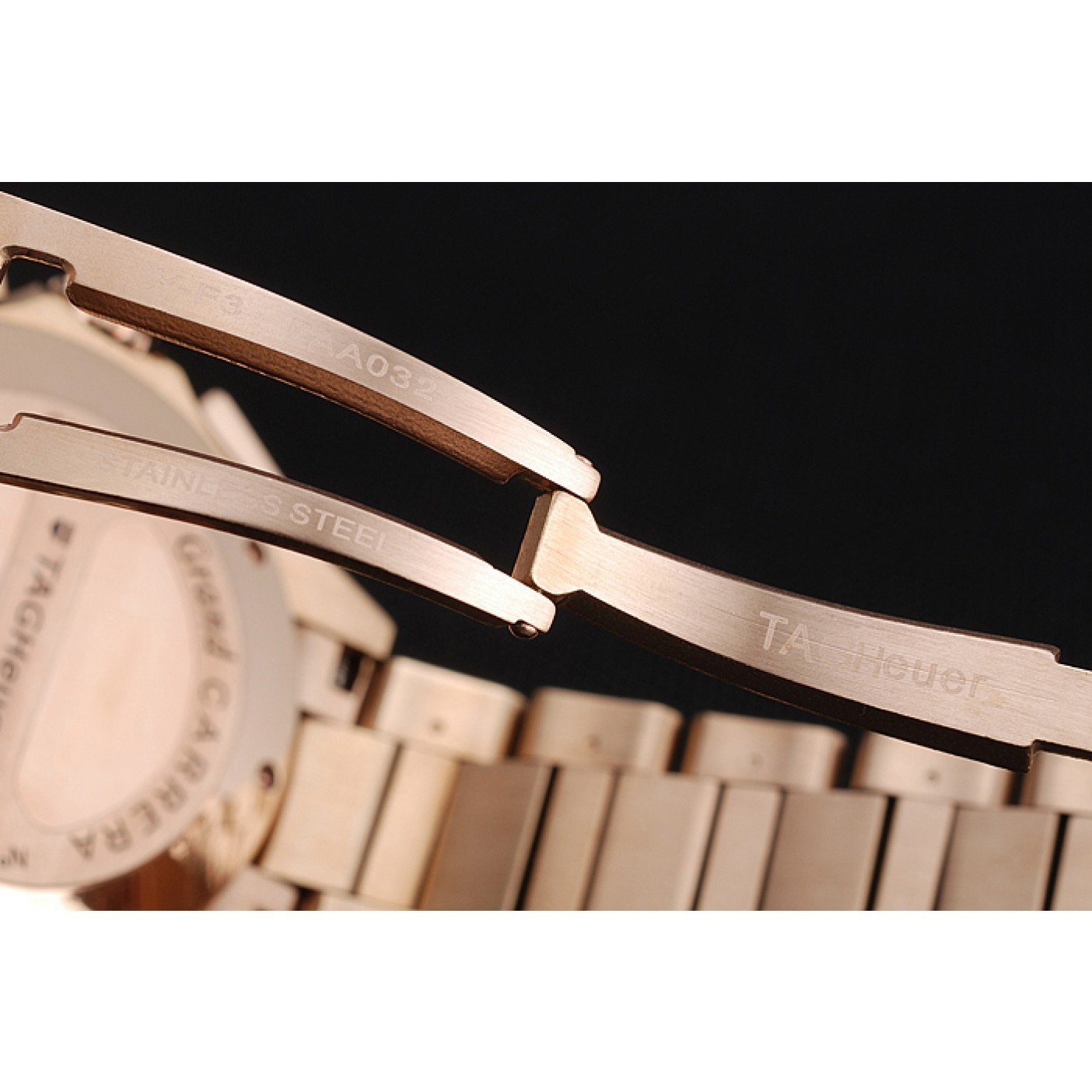 Tag Heuer Carrera Rose Gold Case White Dial