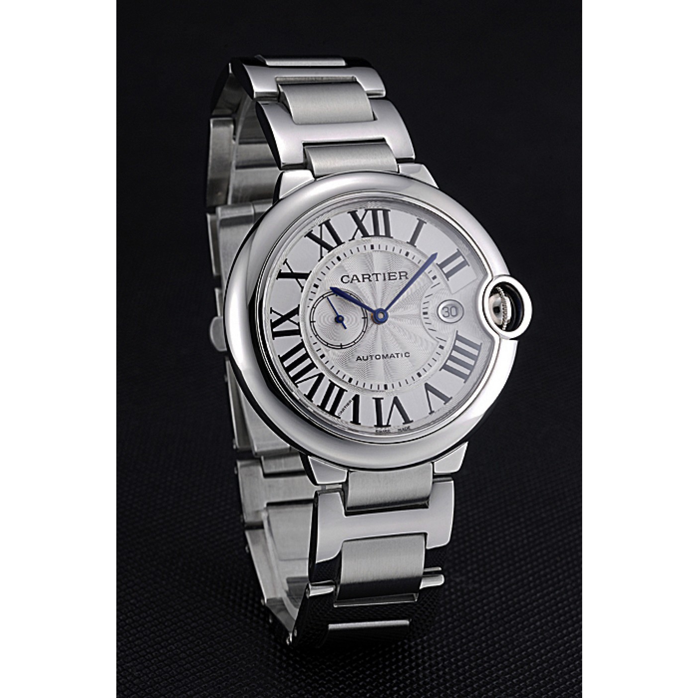 Swiss Cartier Ballon Bleu White Dial Stainless Steel Case Steel Bracelet 622672