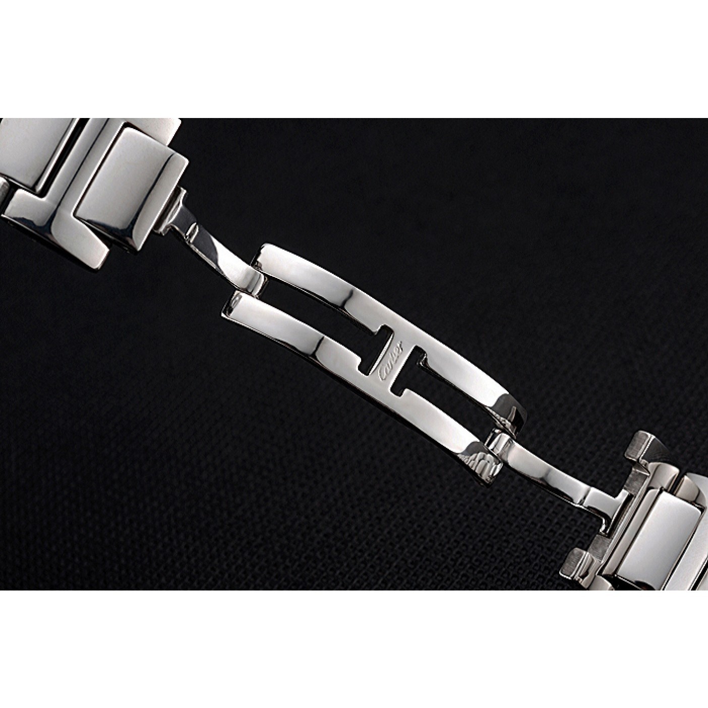 Cartier Brushed Stainless Steel Link Bracelet 622605