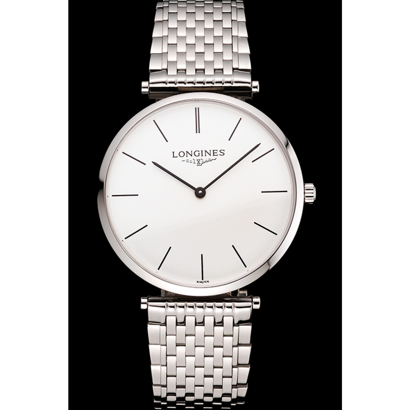 Swiss Longines Grande Classique White Dial Stainless Steel Case And Bracelet