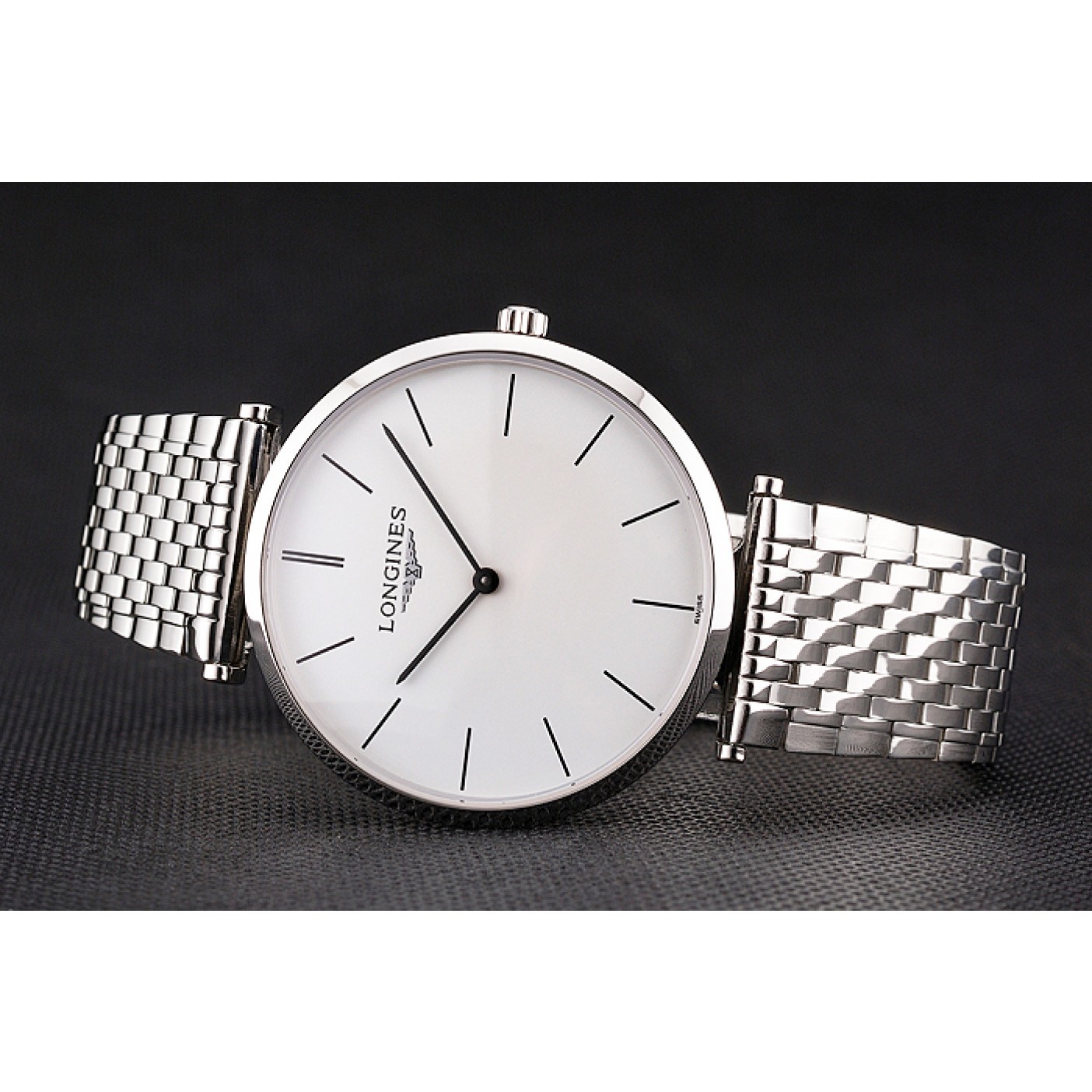 Swiss Longines Grande Classique White Dial Stainless Steel Case And Bracelet