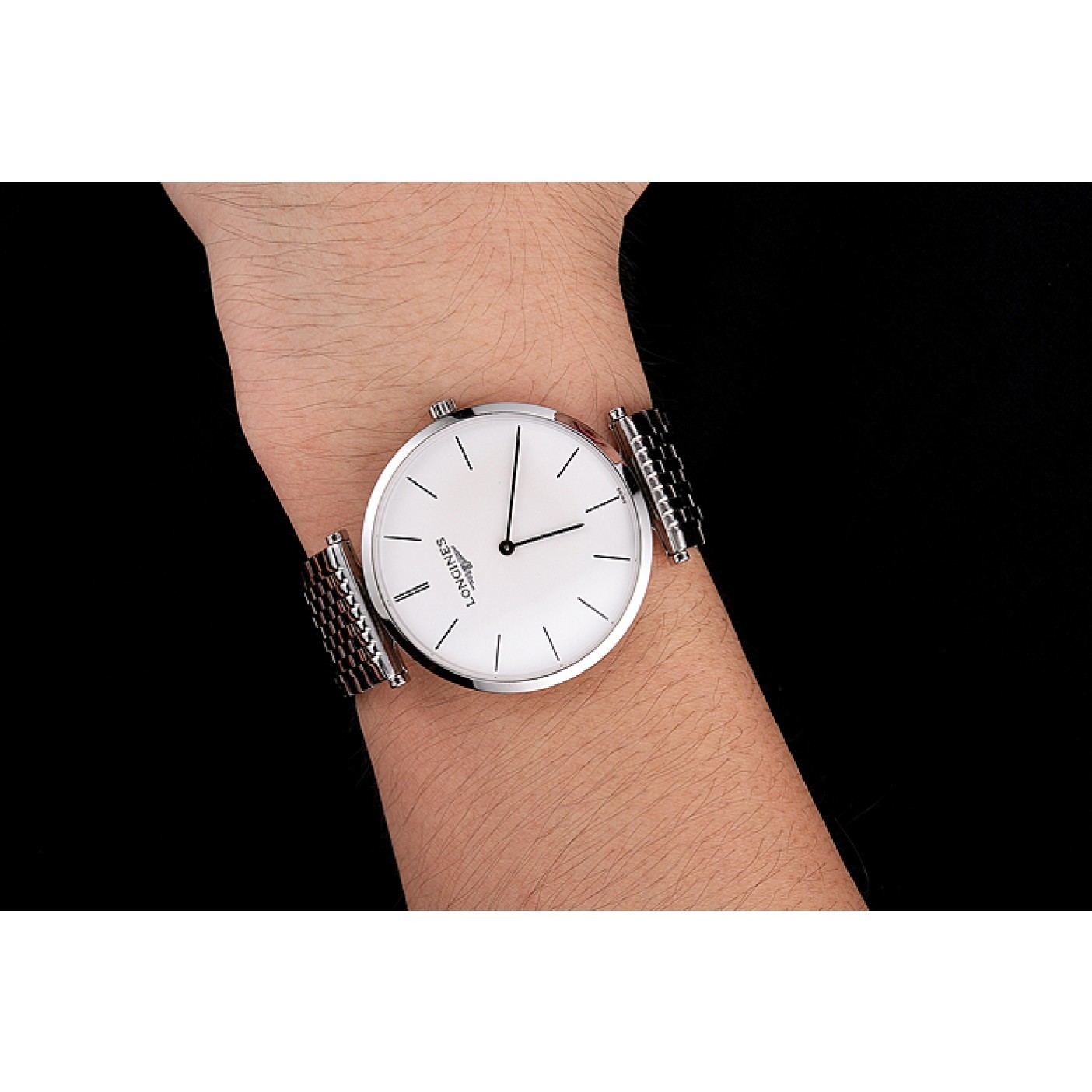 Swiss Longines Grande Classique White Dial Stainless Steel Case And Bracelet