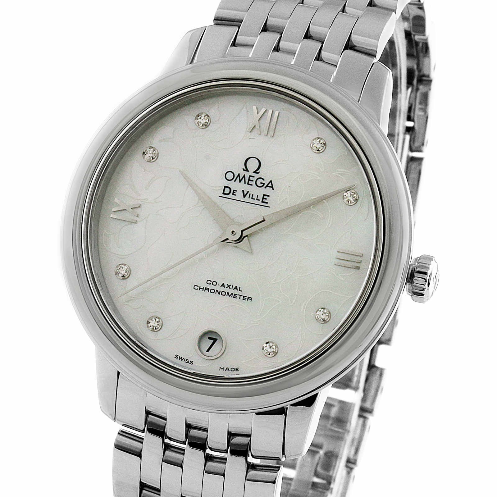 Swiss Omega De Ville Prestige Co-Axial 32.7mm Ladies Watch O42410332055001