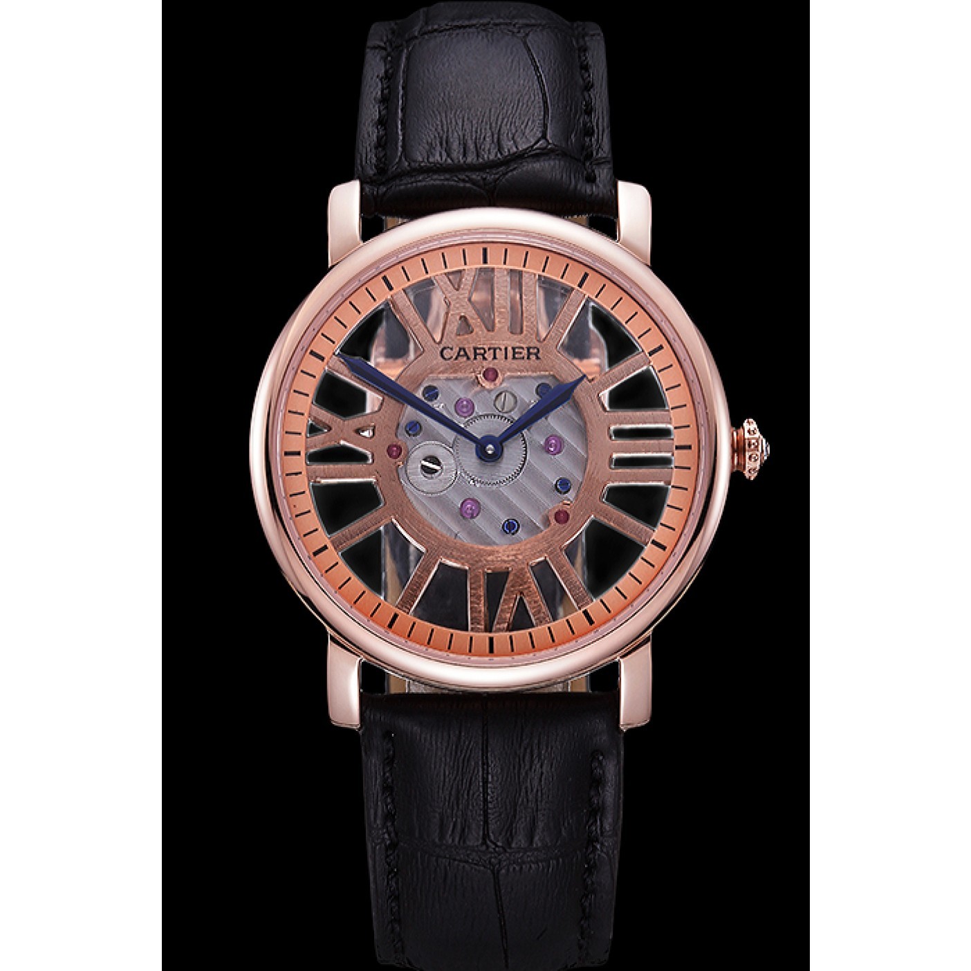 Cartier Rotonde Skeleton Flying Tourbillon Black 621966