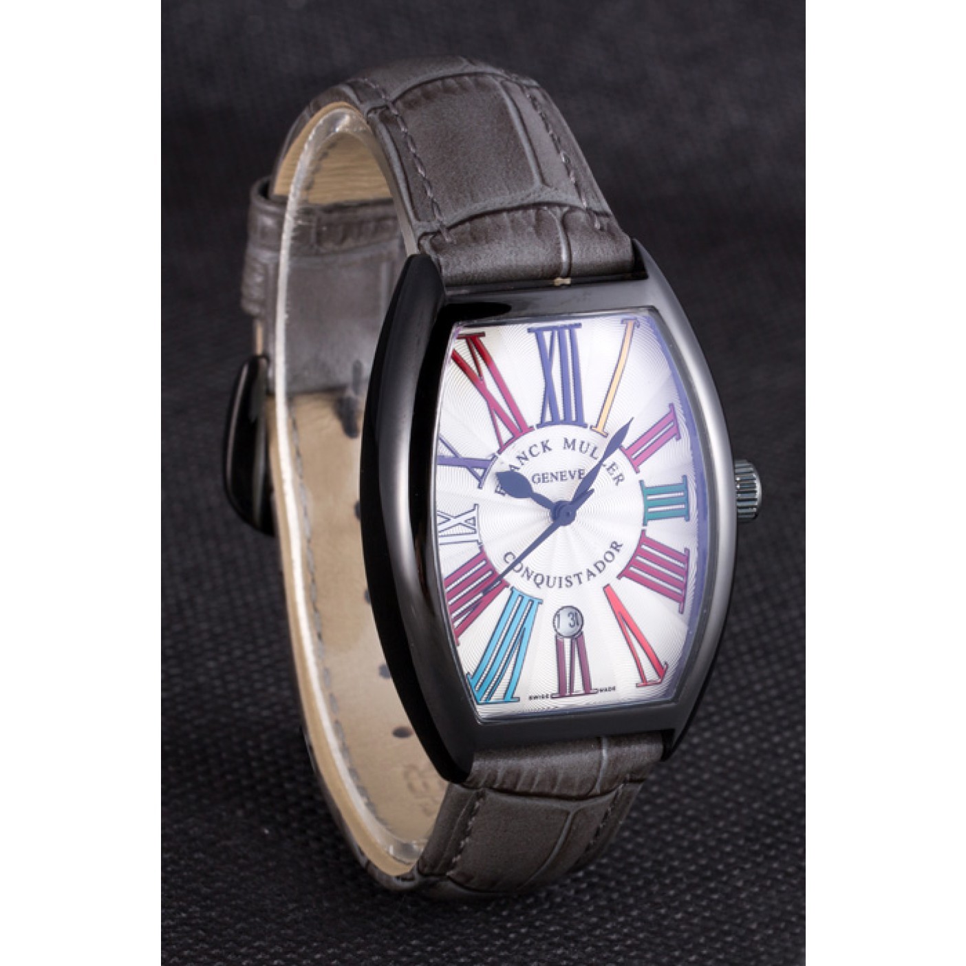 Franck Muller Casablanca Black Croco Leather Band 621641