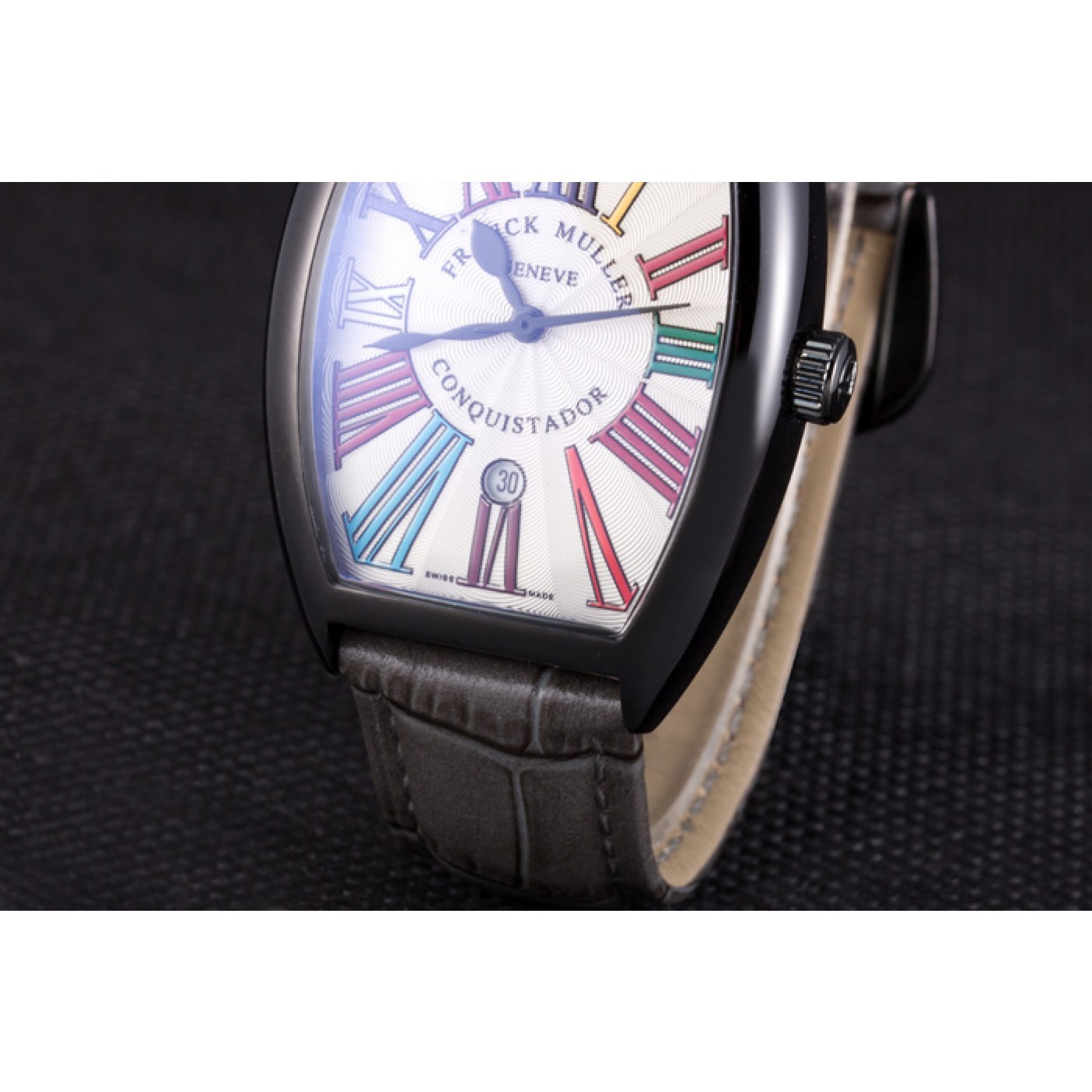 Franck Muller Casablanca Black Croco Leather Band 621641