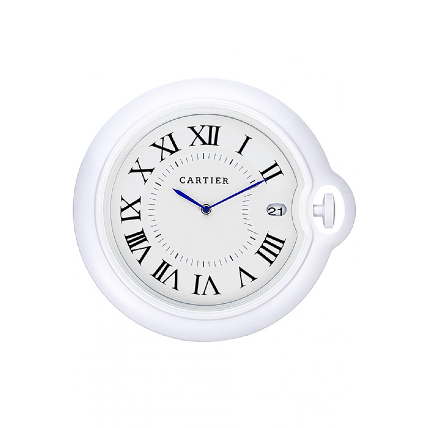 Cartier Bleu de Ballon Wall Clock White 622465