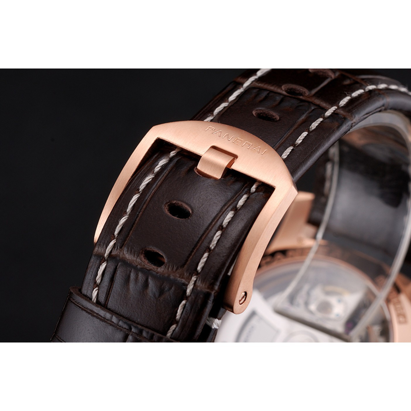 Swiss Panerai Luminor Marina 1950 3 Days Oro Rosso Brown Dial Rose Gold Case Brown Leather Strap