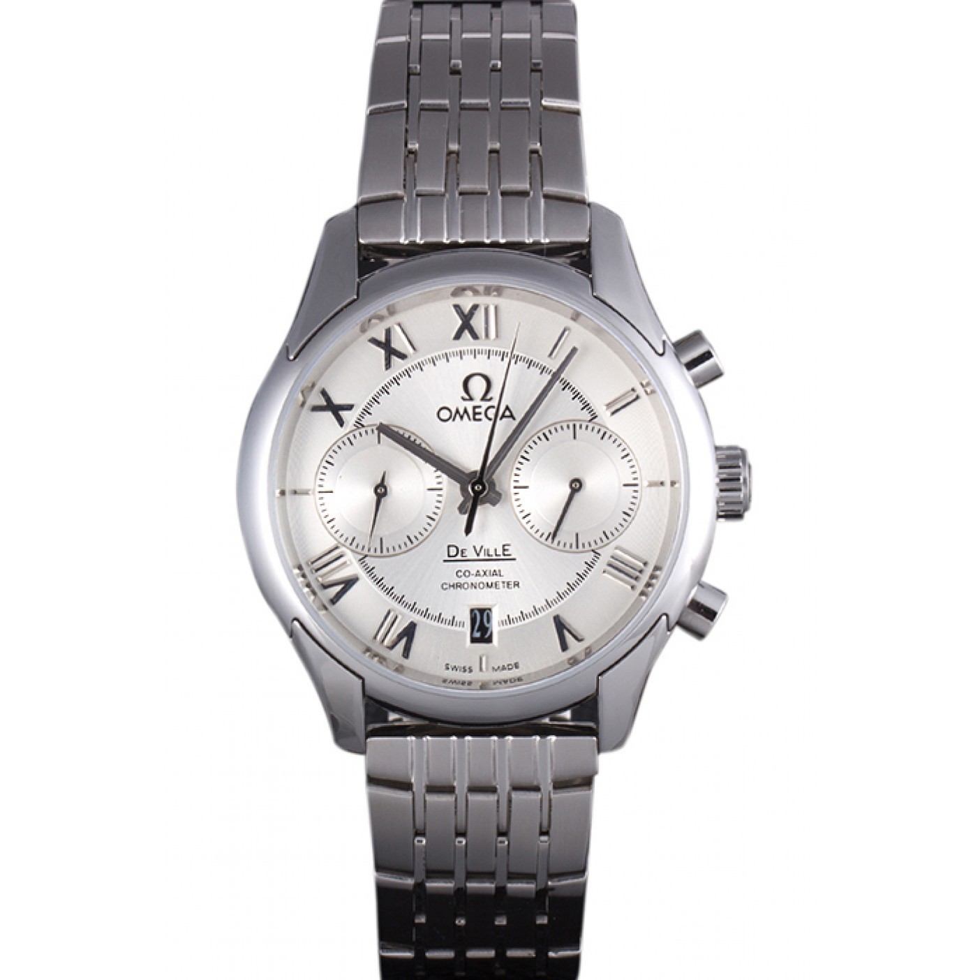 Omega DeVille Stainless Steel Links White Dial 621561