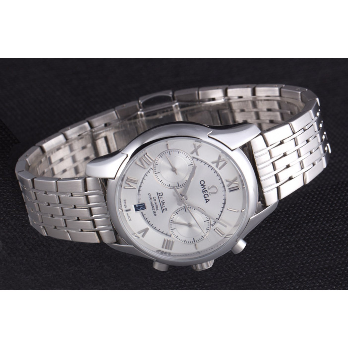 Omega DeVille Stainless Steel Links White Dial 621561