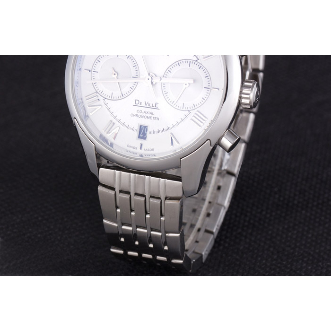 Omega DeVille Stainless Steel Links White Dial 621561