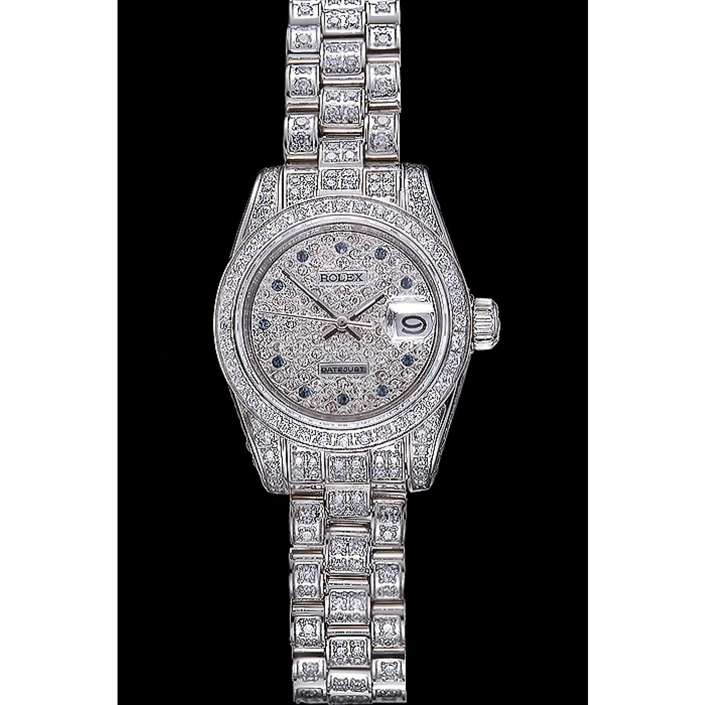 RepTime Watches Swiss Rolex DateJust Diamond Dial Stainless Steel 622022