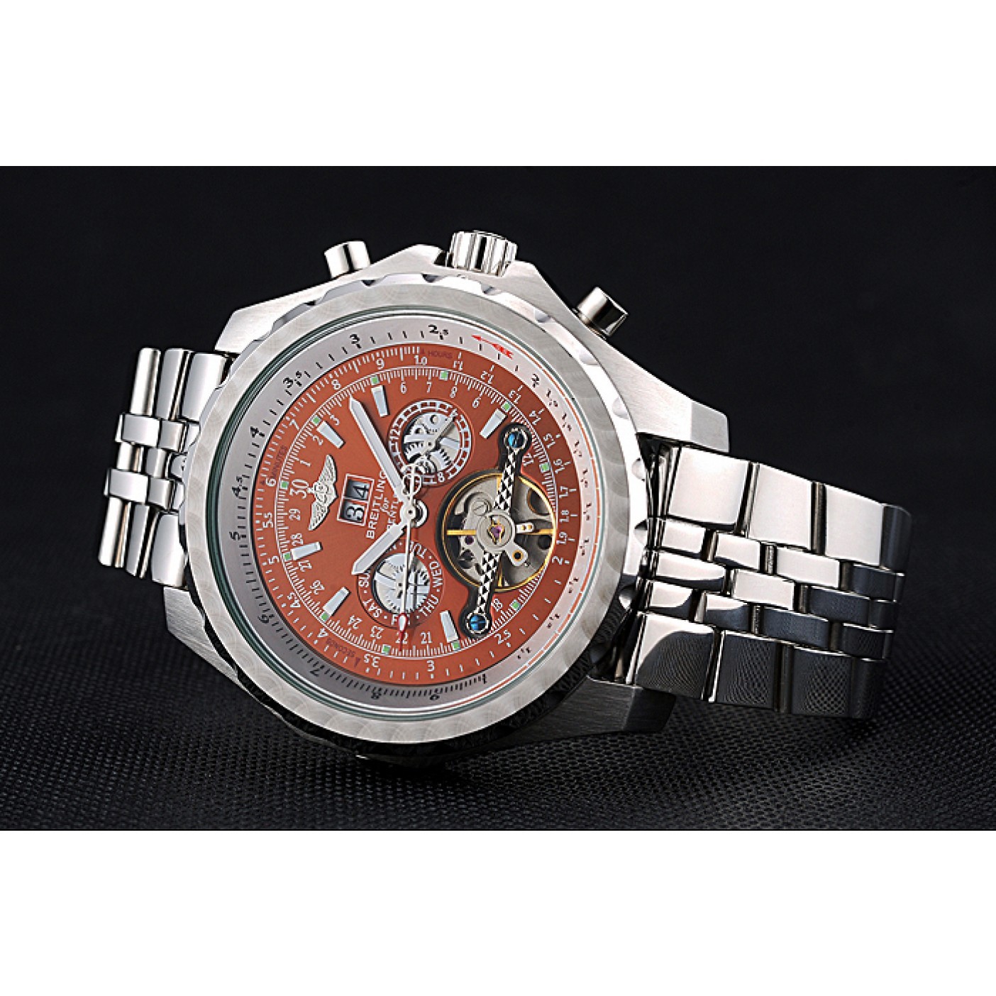 Breitling Bentley Mulliner Tourbillon Brown Dial Stainless Steel Case And Bracelet 622733