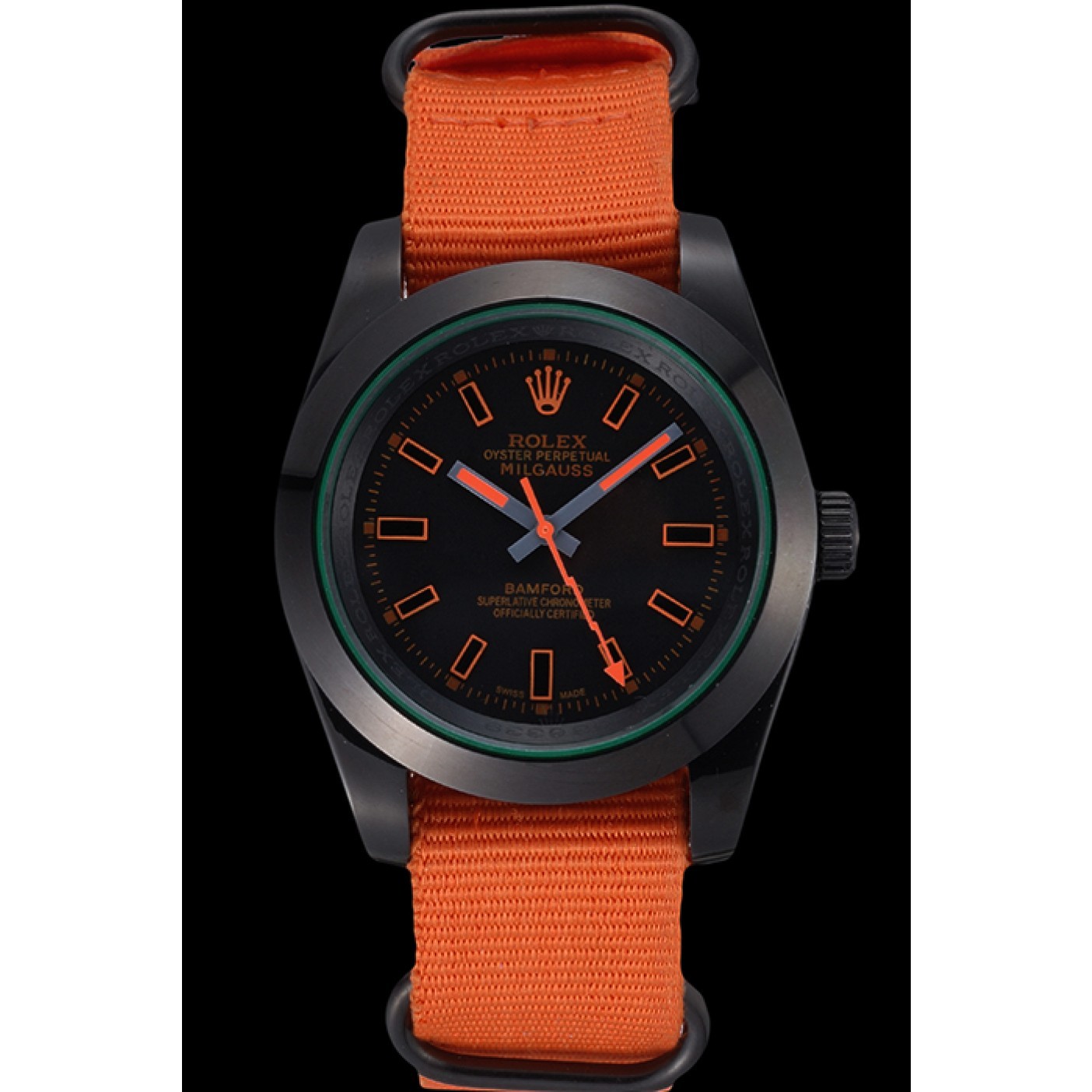 Rolex Milgauss Bamford Orange Nylon Strap 622003