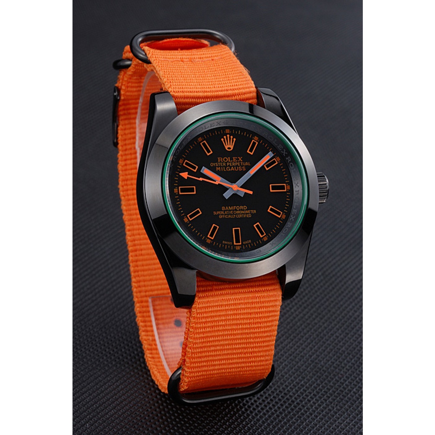 Rolex Milgauss Bamford Orange Nylon Strap 622003