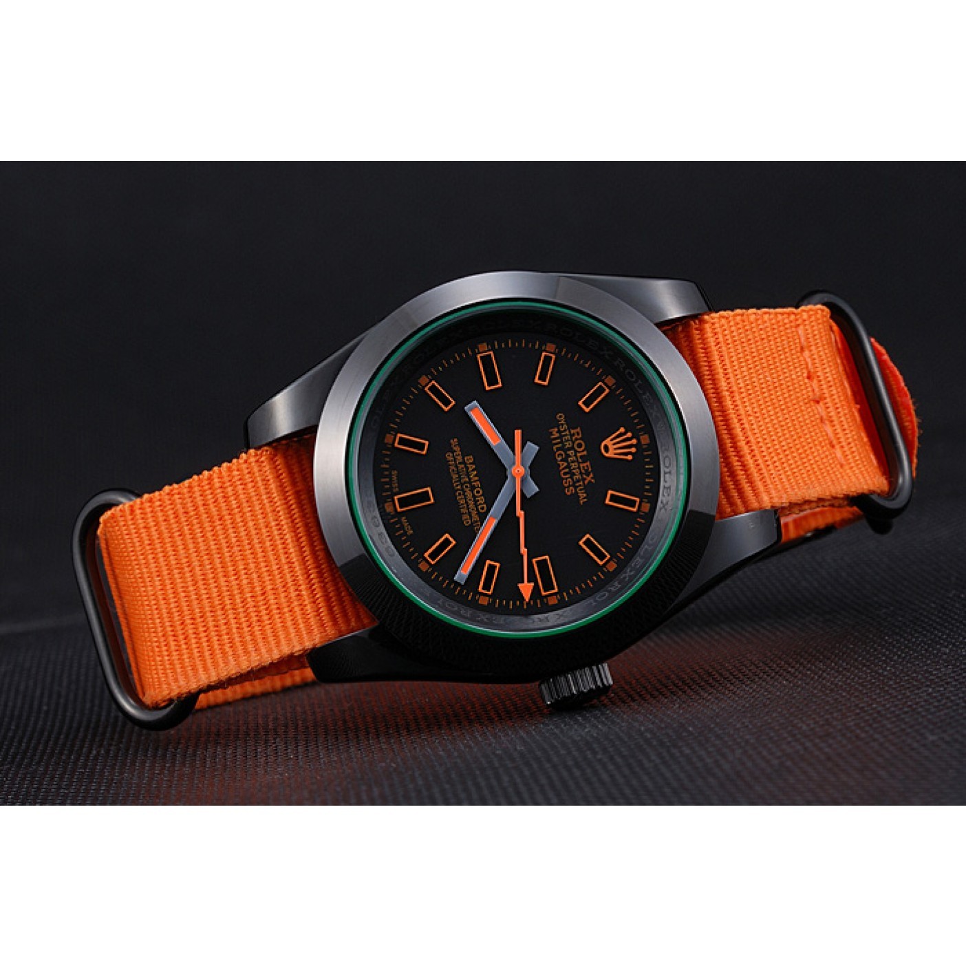 Rolex Milgauss Bamford Orange Nylon Strap 622003