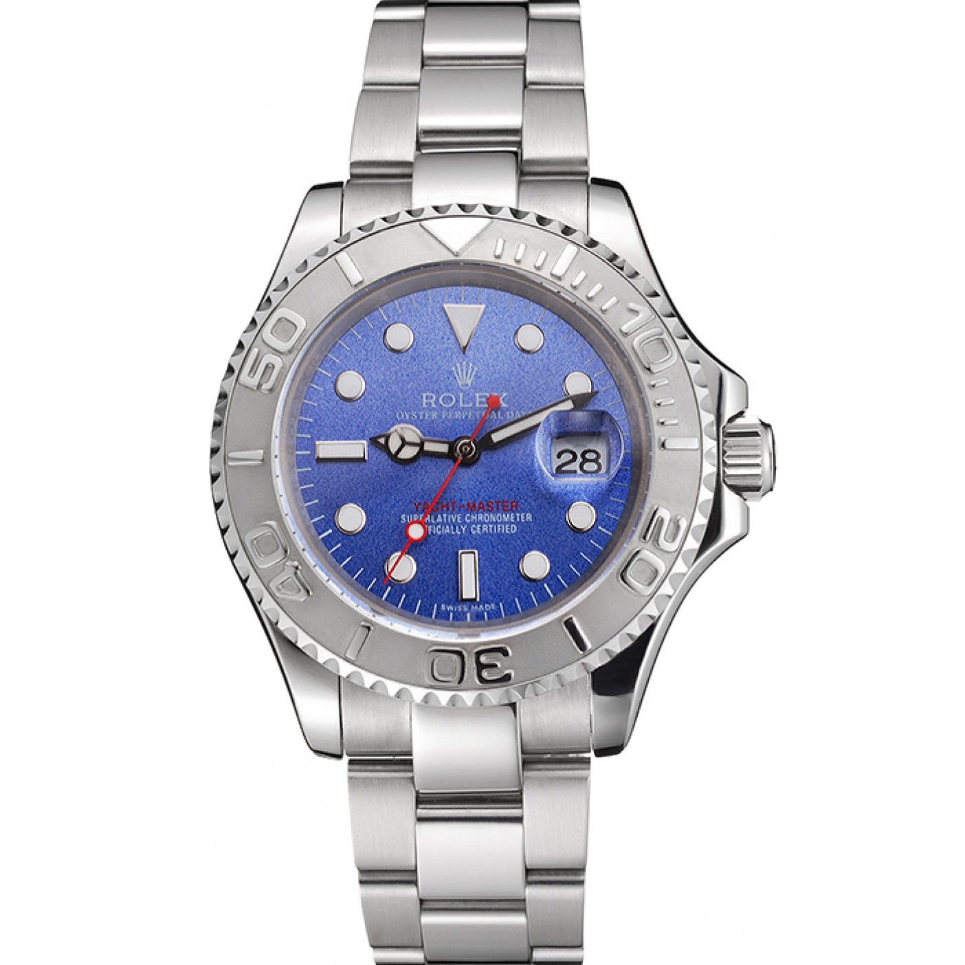 Swiss Rolex Yacht-Master Blue Dial Stainless Steel Case And Bracelet