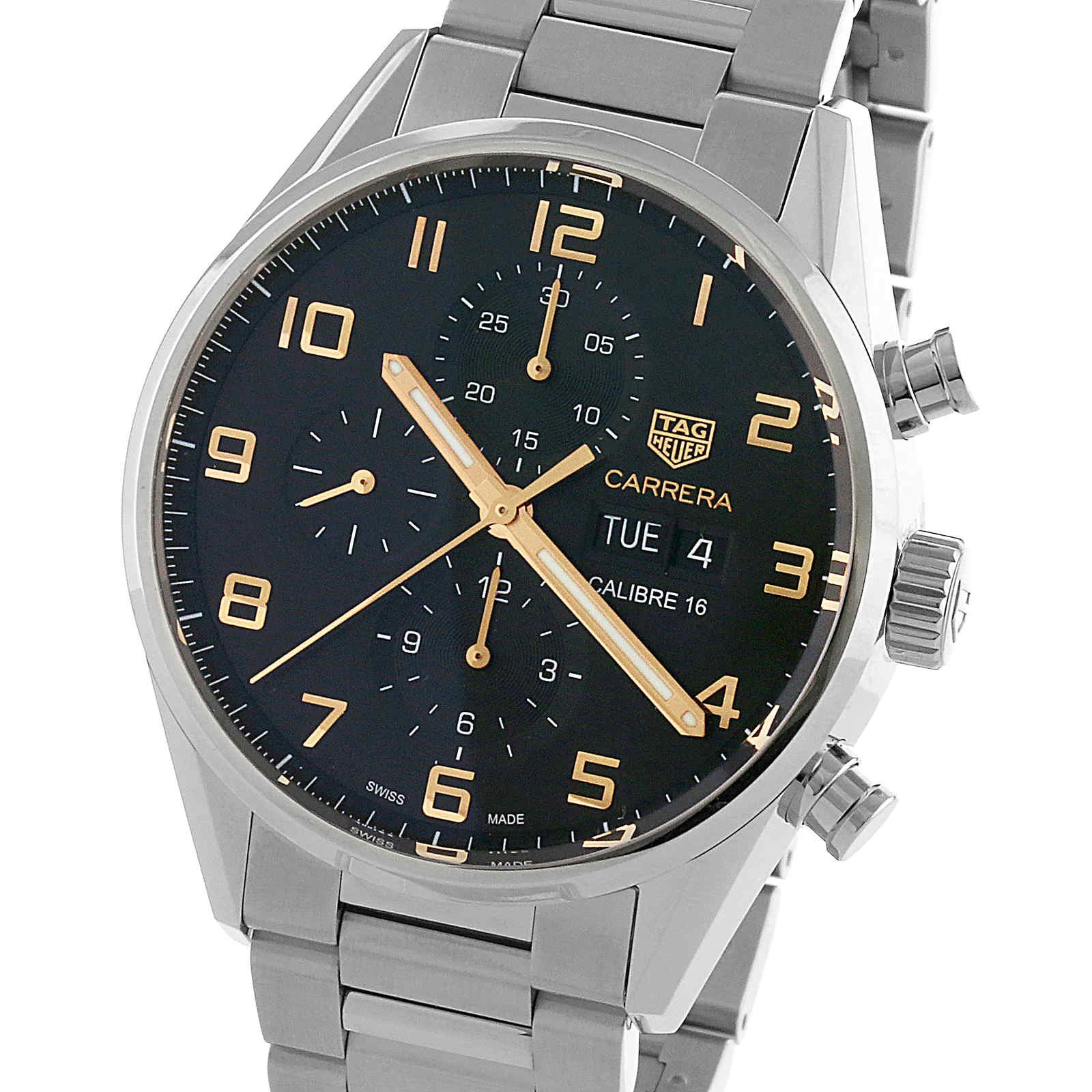 Swiss TAG Heuer Carrera Calibre 16 43mm Mens Watch CV2A1AB.BA0738