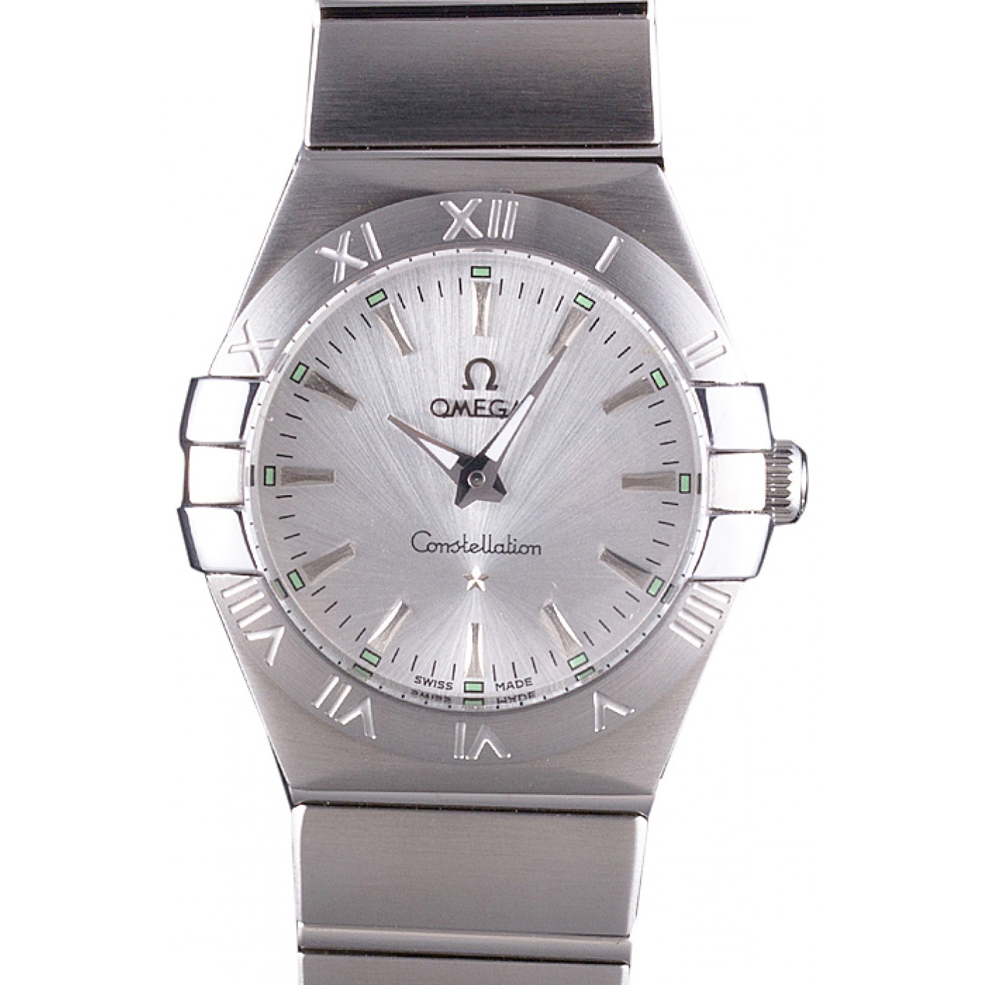 Omega Constellation Grey Dial Stainless Steel Band 621458