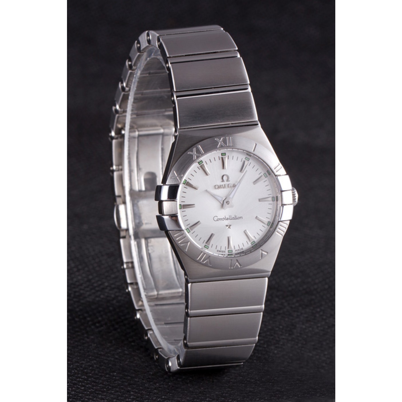 Omega Constellation Grey Dial Stainless Steel Band 621458