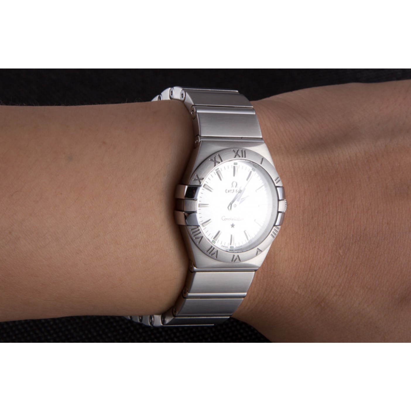 Omega Constellation Grey Dial Stainless Steel Band 621458