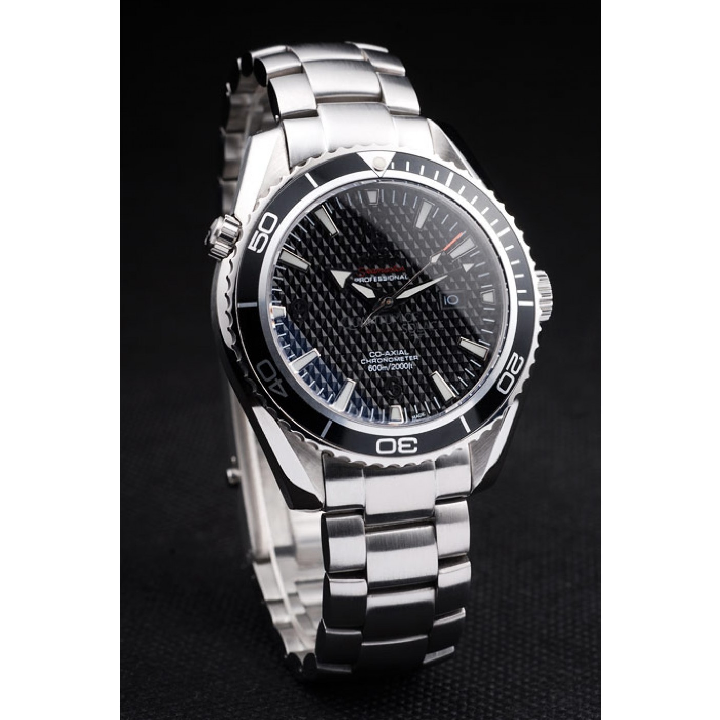 Omega Seamaster Planet Ocean Co-axial Black Case Black Dial 98103