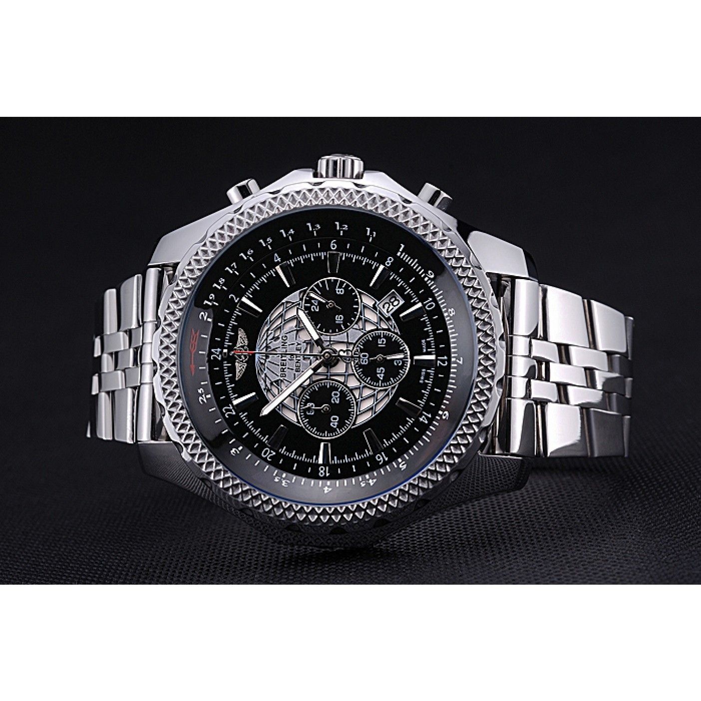 Breitling Bentley B05 Unitime Black Dial Stainless Steel Bracelet 622520