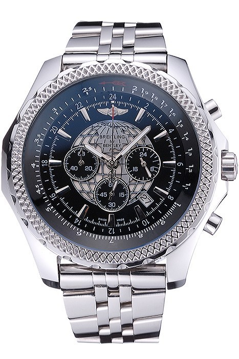 Breitling Bentley B05 Unitime Black Dial Stainless Steel Bracelet 622520