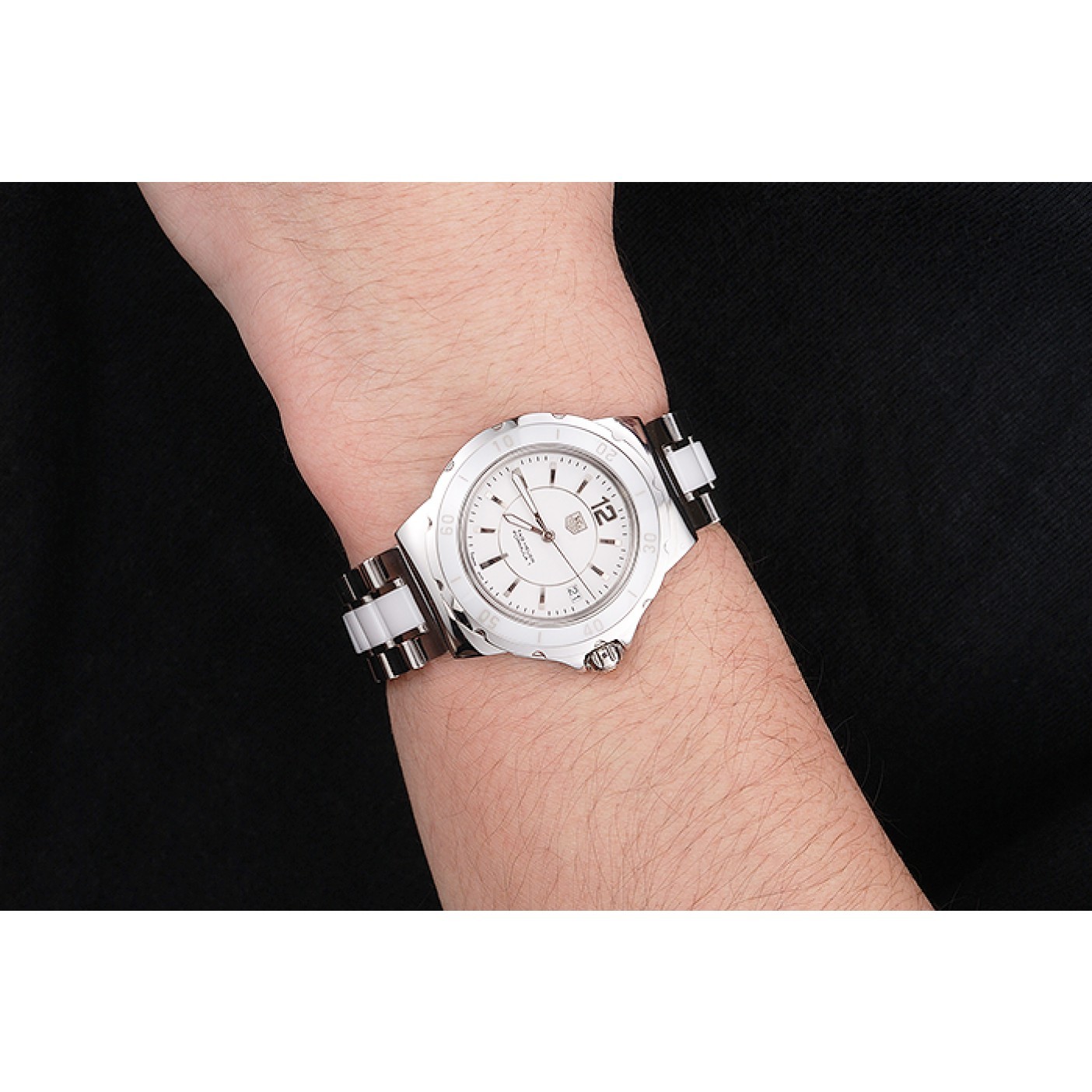 Tag Heuer Formula 1 White Ceramic Bezel White Dial