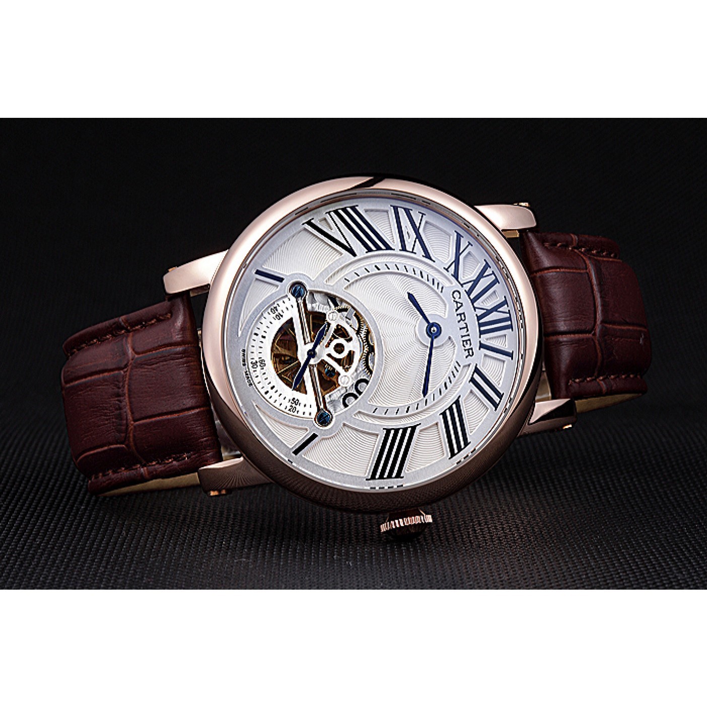 Cartier Rotonde Flying Tourbillon White Dial 621940