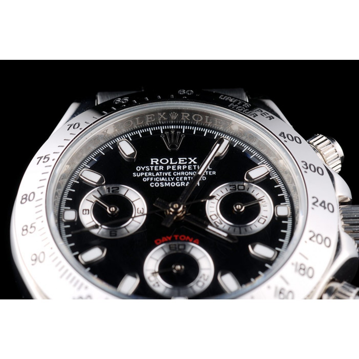 RepTime Watches Rolex Daytona Lady Stainless Steel Case Black Dial Tachymeter