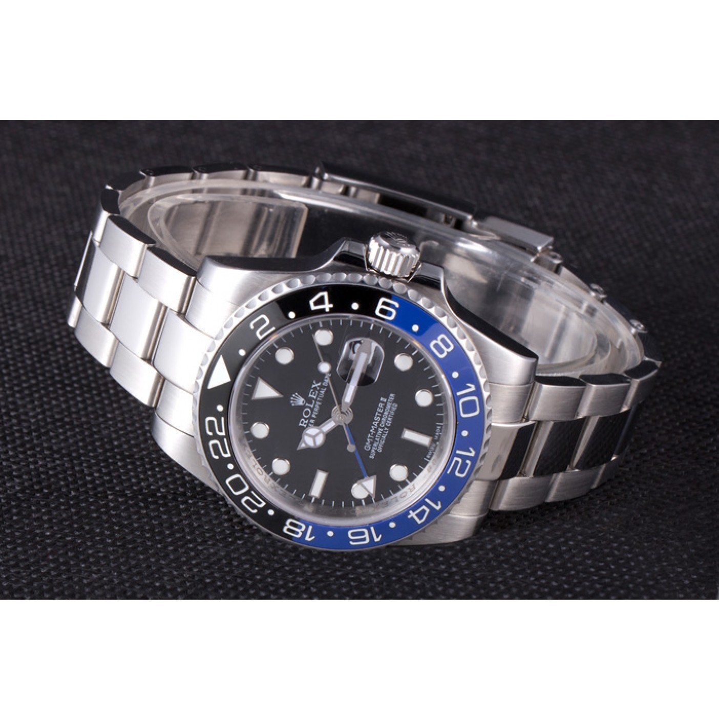 RepTime Watches Rolex GMT Master II Oyster Collection Brushed Stainless Steel Band 621492